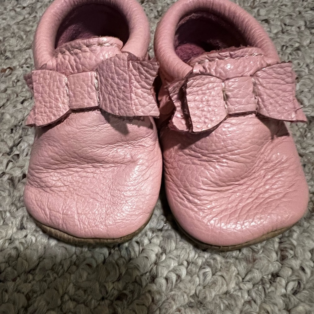 Freshly picked size 2 pink slip on moccasins